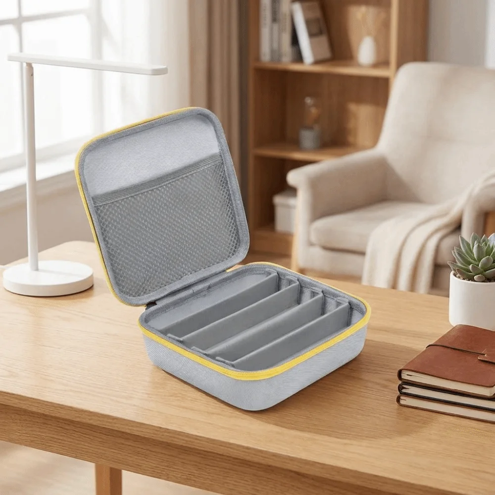 5 Slots EVA Glasses Case Large Capacity Anti-Splash Water Sunglasses Storage Box Dust-proof Hard Shell