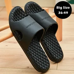 Big Size 48 Men Slippers EVA Soft Sole Women Summer Beach Sandals Couples Casual Flip Flop Shoes Bathroom Slides New Fashion