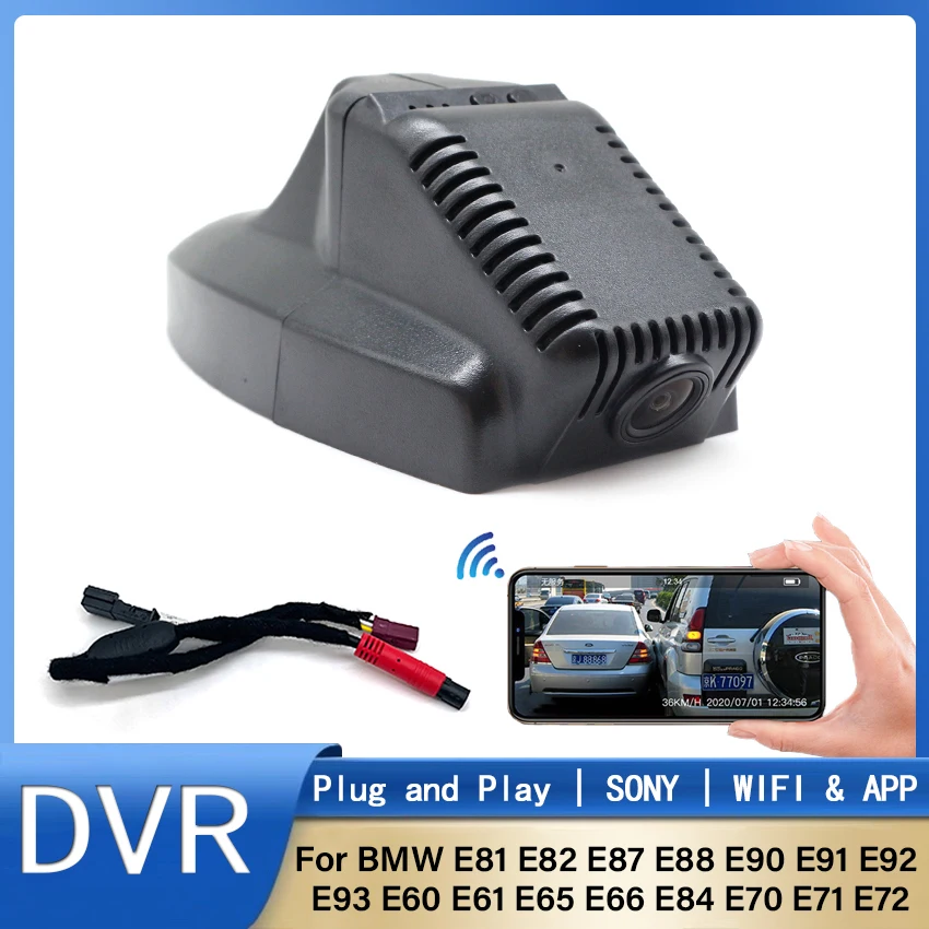 

New Plug and Play 4K 2160P Wifi Car DVR Camera Dash Cam For BMW E81 E82 E87 E88 E90 E91 E92 E93 E60 E61 E65 E66 E84 E70 E71 E72