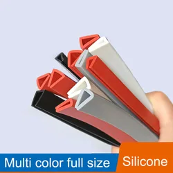 1-5M Silicone Glass Anti-Collision Soundproofing Strip U Shaped Rubber Edge Sealing Strip For Glass Metal Wood Panel Board Sheet