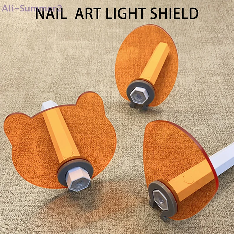 Nagel Schönheit Salon Geräte Acryl Licht-blockierende Schallwand Für Gerade-förmigen Nagel UV Lampe Schutzbrille Anti-blau-licht