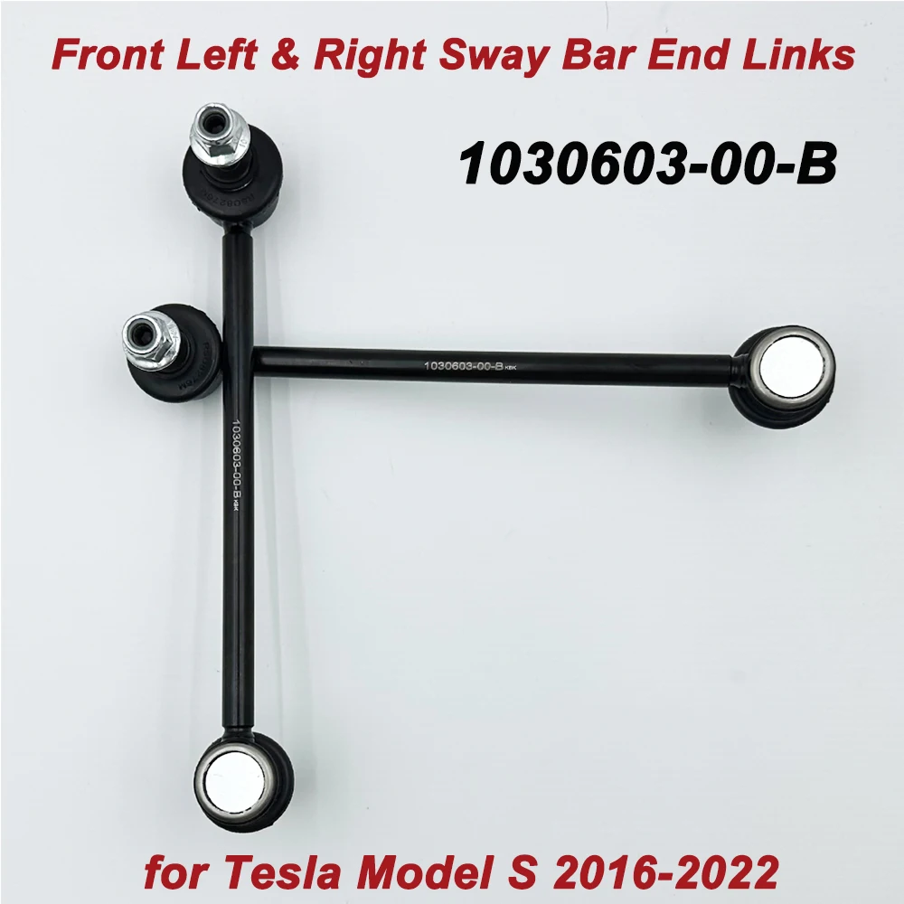 

Set of 2 For Model S 2016-2022 5YJS (L=R) 1030603-00-B 103060300B Front Axle Sway Bar End Stabilizer Link Ball Joint