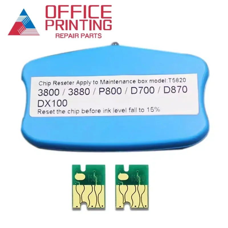 

T5820 C13T5820 Коробка для обслуживания Чернильный бак Сброс чипа для Epson Surelab D700 для Fuji DX100 p800 P808 P807 Сборник отработанных чернил *