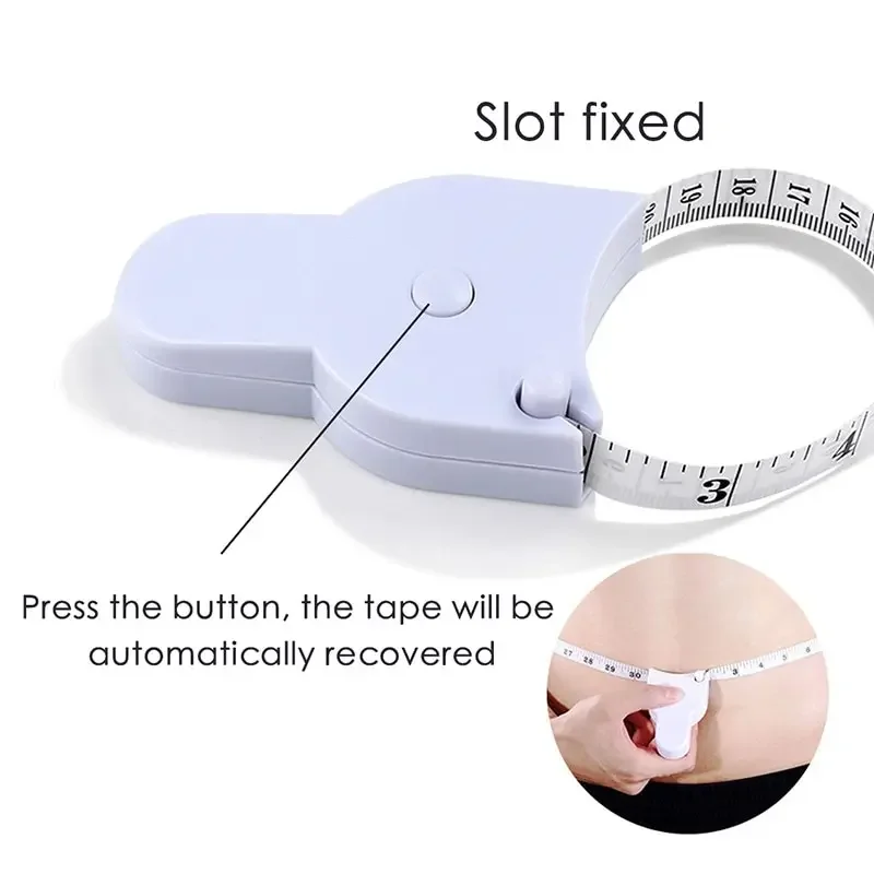 Mètre ruban télescopique automatique pour la mesure corporelle, outils de couture, règles de mesure en centimètres, rubans blancs pour la mesure corporelle