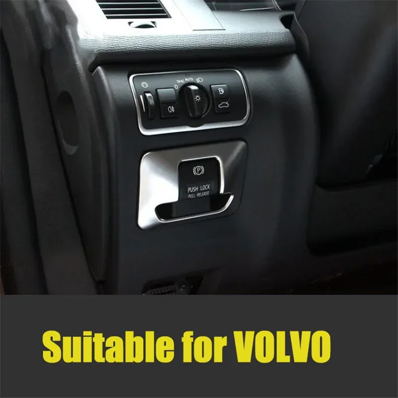 Fit For Volvo XC60 V60 XC70 S60 S80 V40 Electronic Handbrake Button Panel Trim Cover Car styling accessories