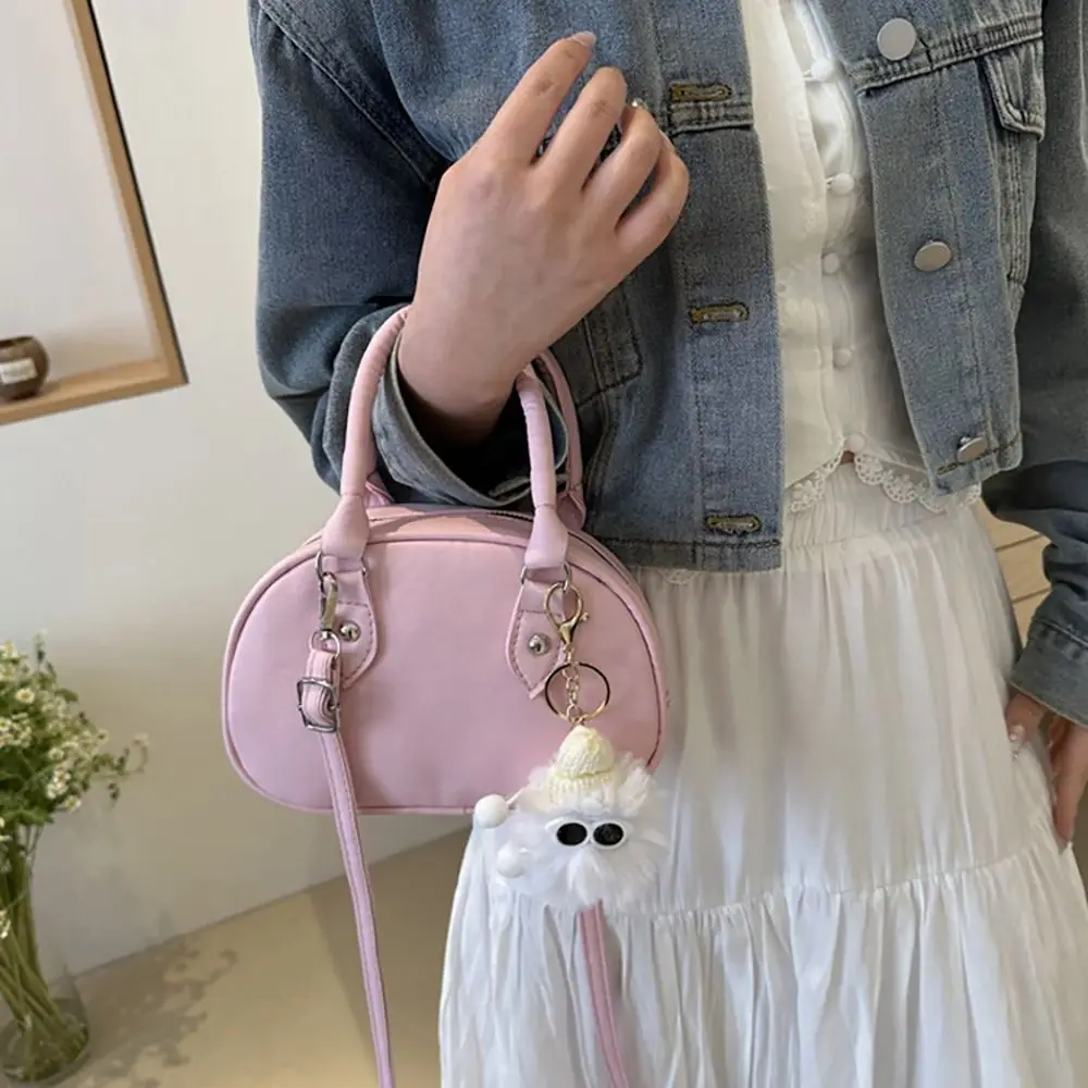 2024 with Free Pedant PU Shoulder Bag Y2k Casual Adjustable Crossbody Bag Vintage Squared Handbag Women