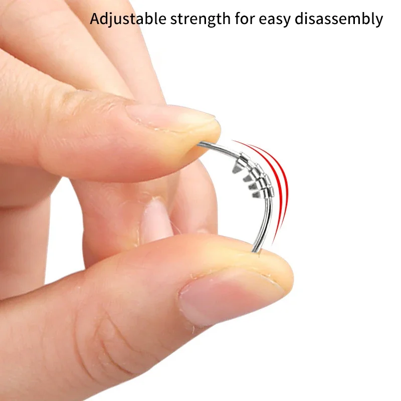 Herramienta de corrección de uñas encarnadas invisibles, Clip alisador elástico, soporte para pedicura, cuidado de uñas, 1 Uds.