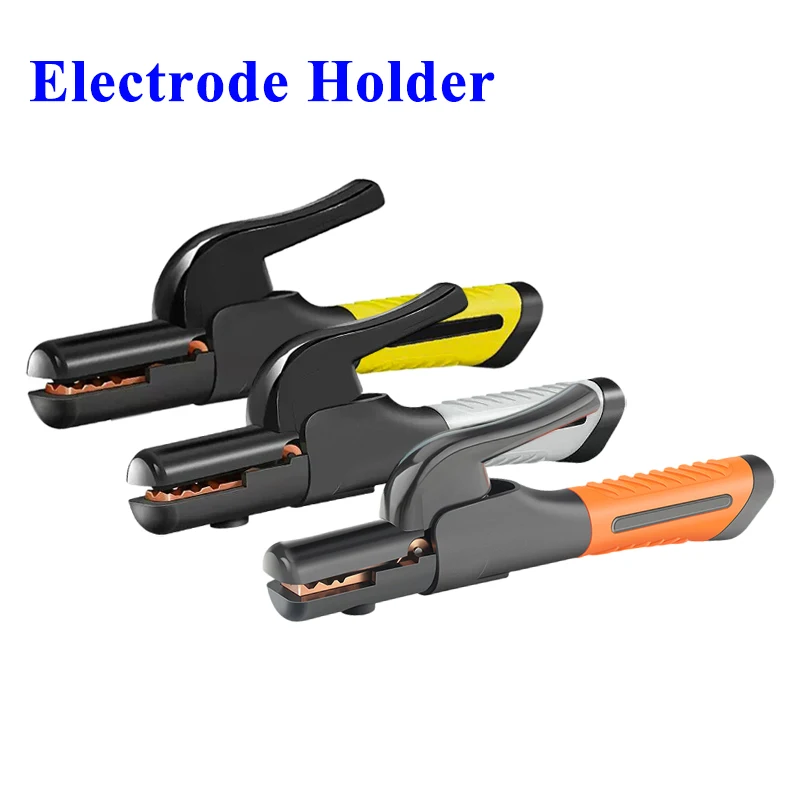 300A 600A 8000A Electrode Holder Stick Welding Rod Copper Non-slip Handle Cable Welding Clamps Tool Heat Resistant