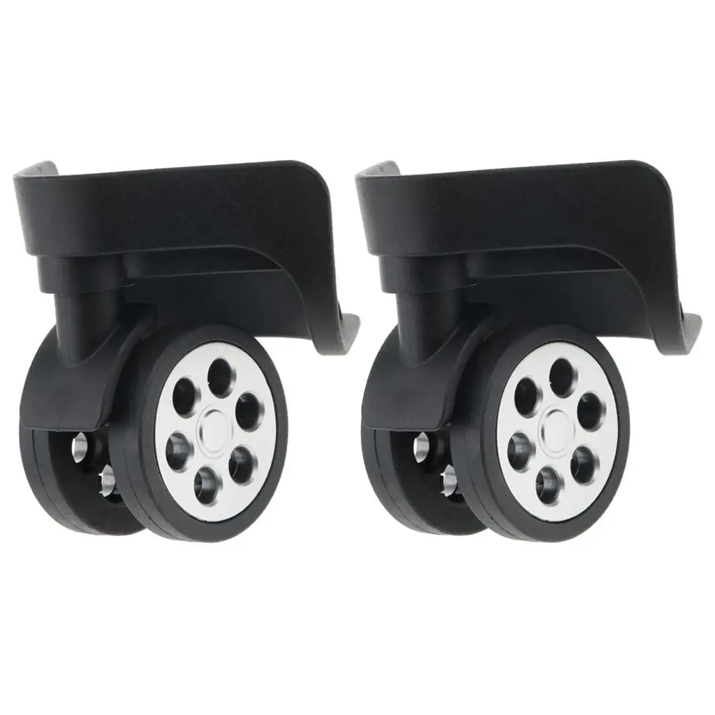 1 Pair Trunk Wheels,Luggage Wheel Spare Part Swivel Universal Casters Replacement Baggage Suitcase Wheels PVC for Luggage A85