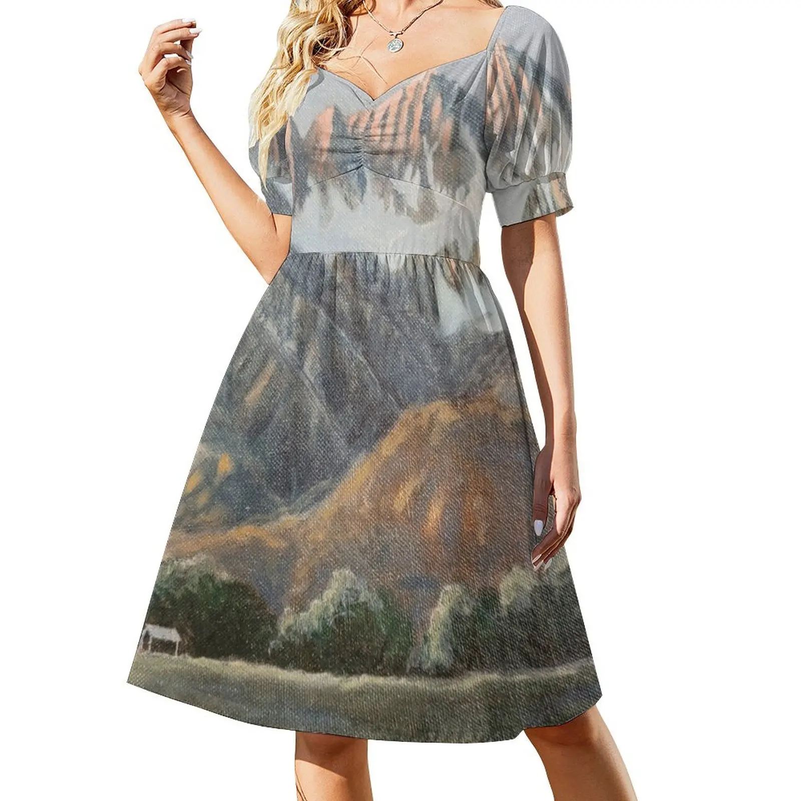 

Mt. Whitney Short-Sleeved Dress women clothes birthday dresses for women