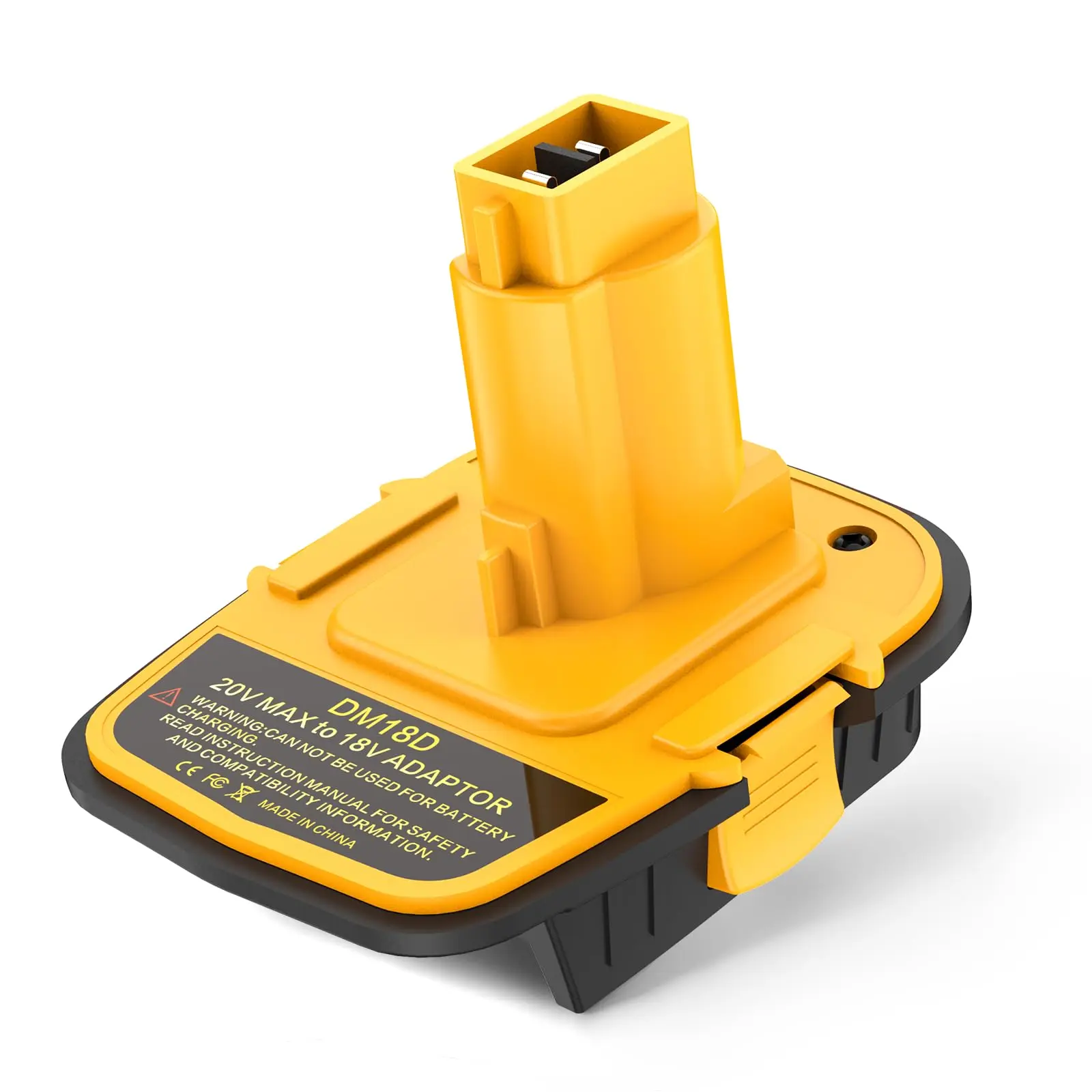 DM18D 배터리 어댑터 (USB 변환 포함) - DeWalt 20V 및 Milwaukee 18V 리튬 이온 배터리를 DeWalt NiCad 및 NiMh 배터리 전동 공구용으로 변환