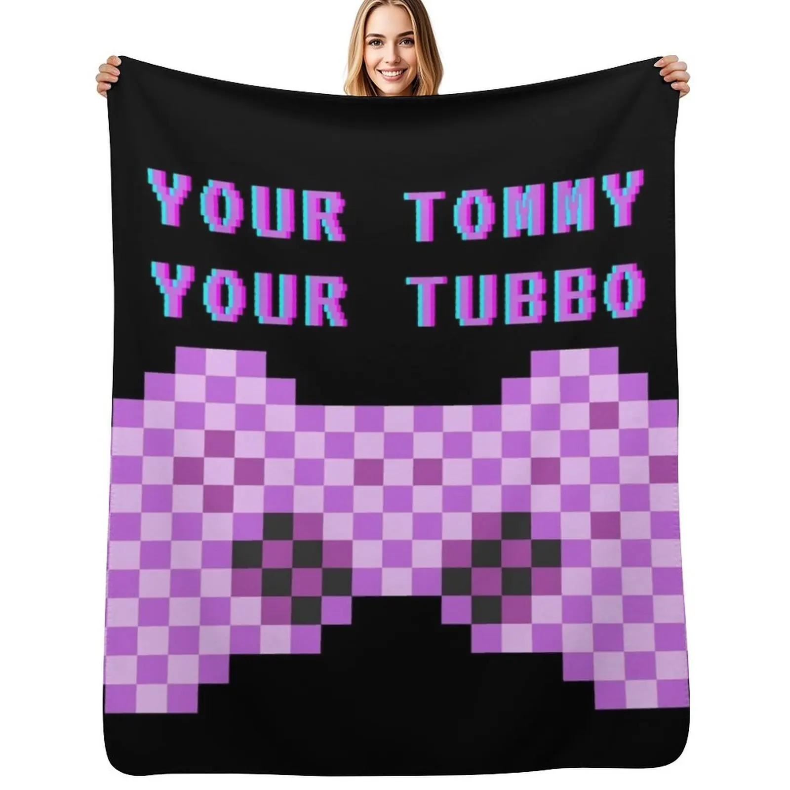 

Your Tommy And Your Tubbo Joystick Throw Blanket Soft Bedroom Blanket for Night Sleeping