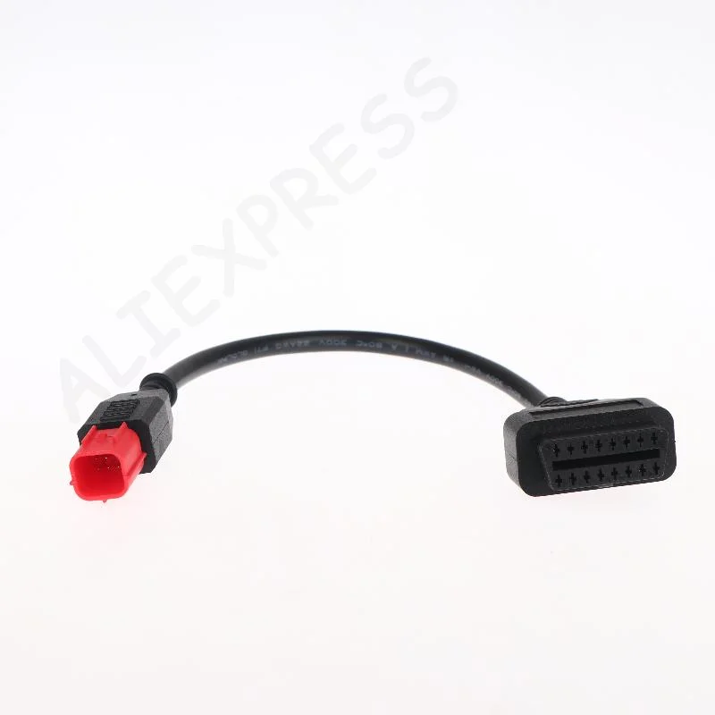 [G]1Pcs 16pin To 6pin OBDII Diagnostic Cable OBD Adapter For Z-serie/Versys-serie Motorcycle OBD Connector Adapter