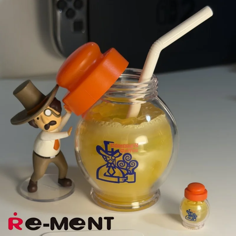 Re-ment Komeda's Coffee 3ª Série, Figura de Mesa em Caixa Surpresa, Miniatura para Decoração de Cafeteria, 6 Estilos, Suporte para Canetas, Suporte para Carimbos, Estatueta