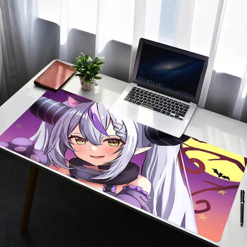 Mouse Pad Laptop Rubber Extended Desktop Mat Computer Gamer HD Mousepad PC Hololive La Darknesss Gaming Accessories Keyboard Pad
