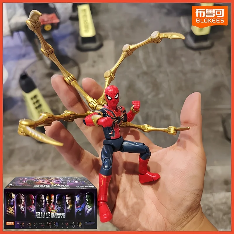 Nouvelle figurine authentique Blokees Marvel Avengers Heroes Champion Class Beyond Lite 2ème Bullet Iron Man Mark 85, boîte mystère surprise, cadeau