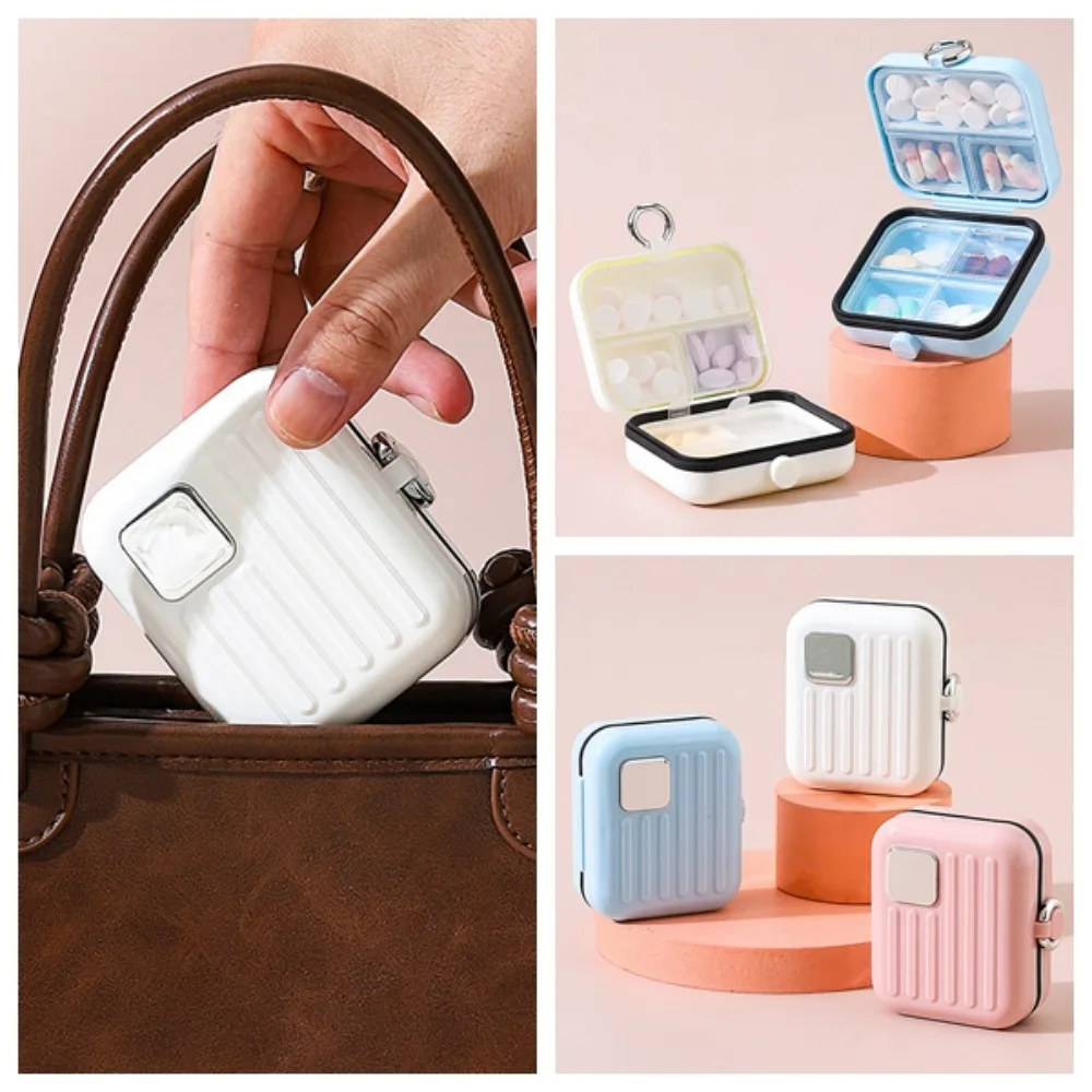 

Портативный мини-органайзер для таблеток для путешествий, 7 отделений для хранения ювелирных изделий, небольшой дозатор таблеток, влагостойкий с крышками