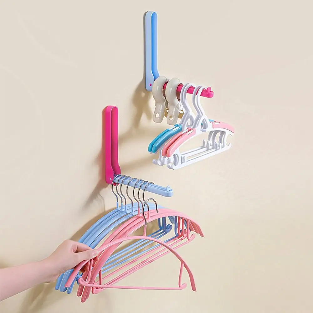 

2Pcs Portable Folding Clothes Drying Rack Retractable Clothing Hanger Clothes Drying Holder Foldable Stable