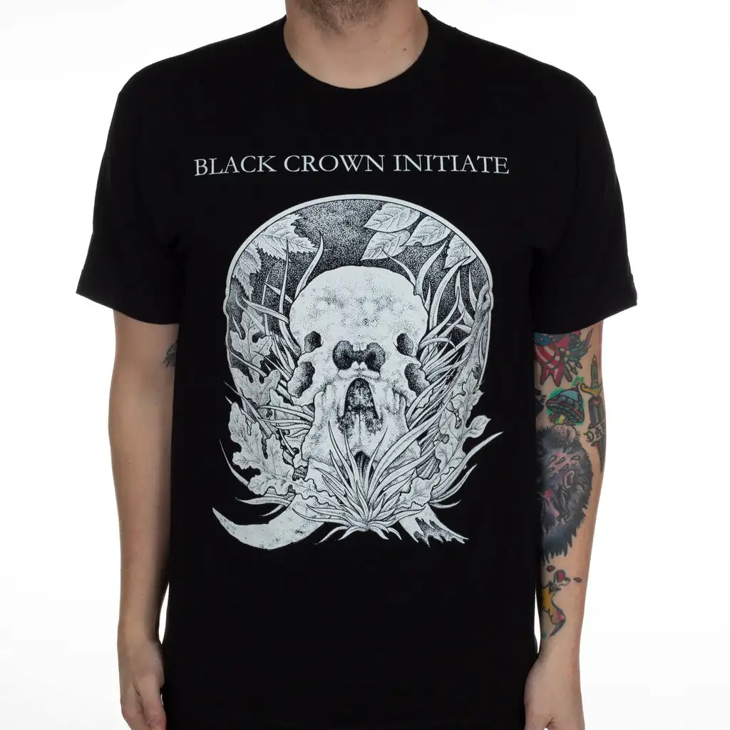 Y2k Black Crown Initiate Graphic Cotton Band Shirt Unisex Summer Short Sleeve Fashion Brand Tee Luxury Casual Vintage Tees