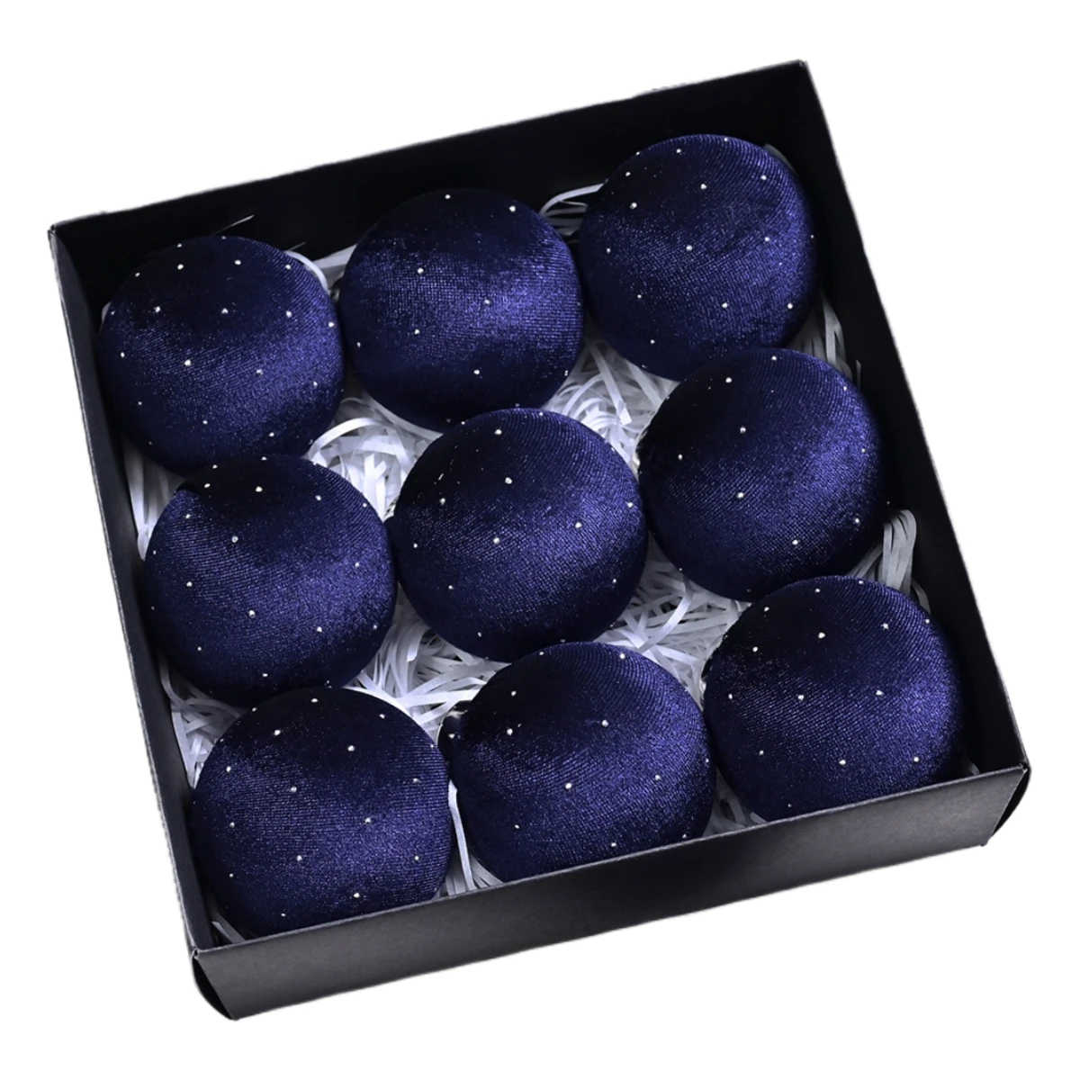 9 Velvet Christmas Ball Ornaments Set for Holiday and Xmas Tree Designed to Elevate Festive Decoration Experience