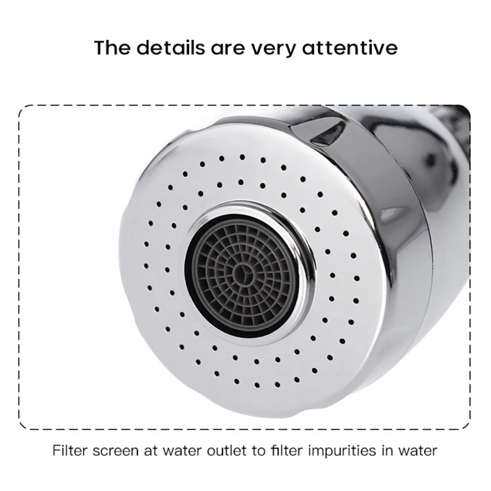 Фильтр от брызг высокого давления, гибкий аэратор для крана, экономия воды, простая установка, адаптер для кухонного крана, установленный с фильтром