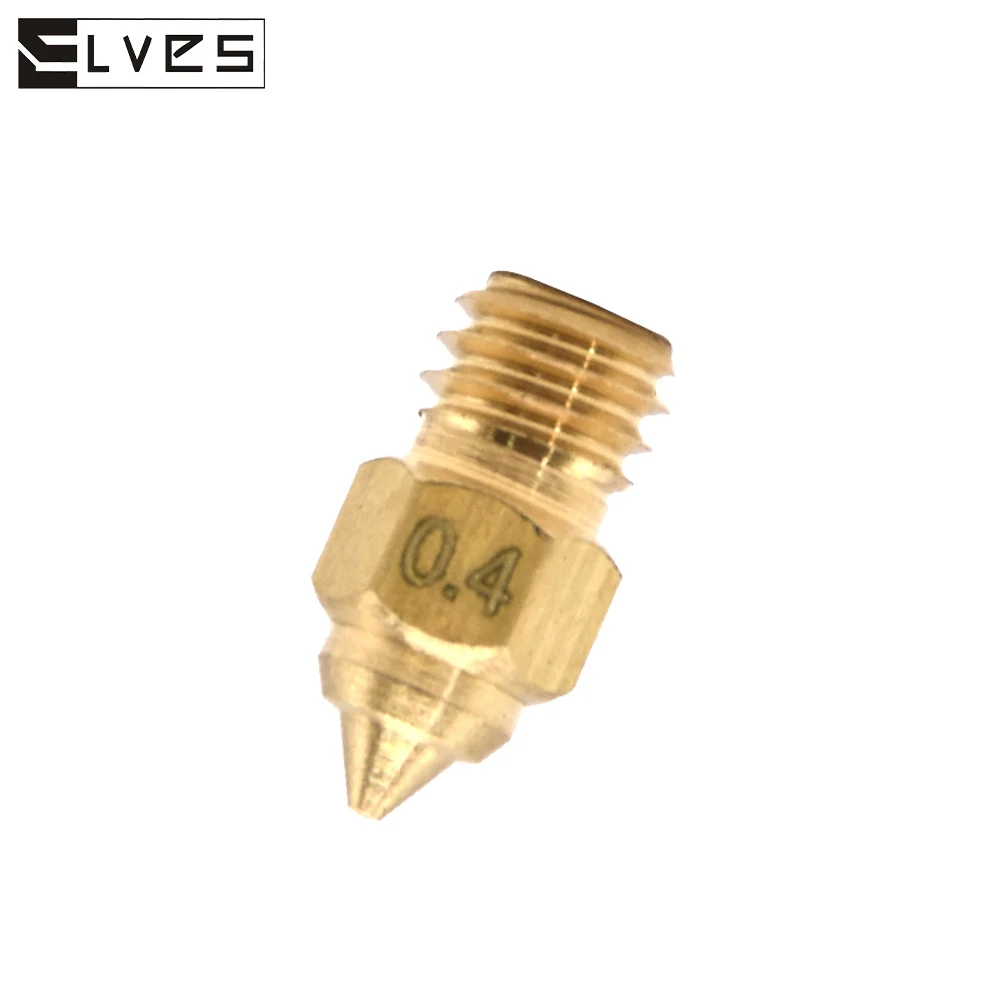 Elves 1.75mm/m6 rosca 0.2 ~ 1.2mm kit de bocal de bronze para CR-6 se/end-3 série/end-5 série/CR-10 impressora 3d cabeça de impressão de extremidade quente