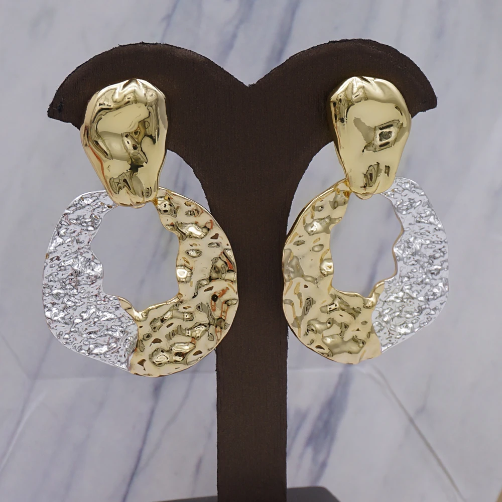 

18K Real Gold Plated Earrings Popular in Europe and America Silver Drop Earings Hoop Earrings