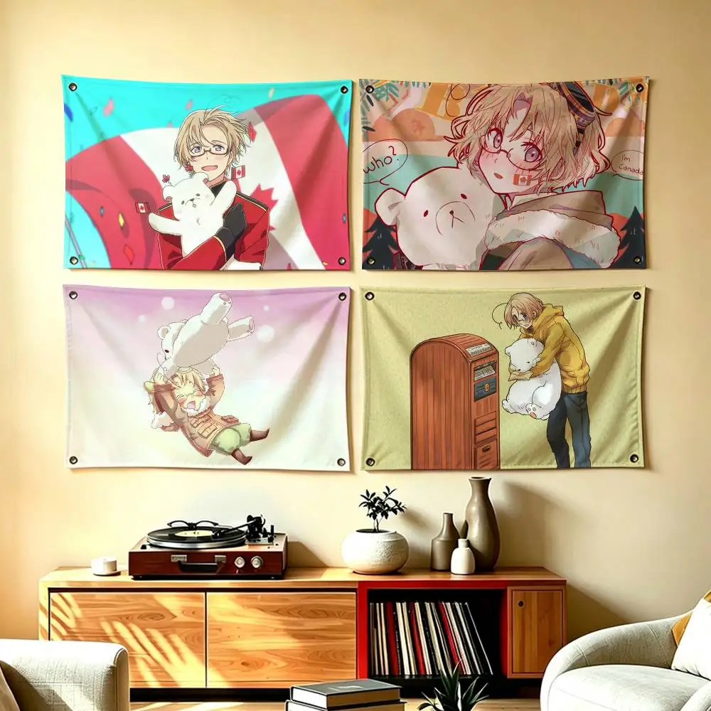 Axis Powers H-Hetalia Flags Wall Hanging Tapestry Outdoor Garage Room Decorative flag Background Blanket