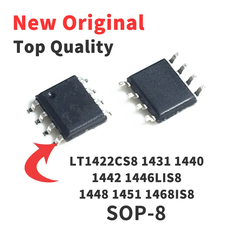 10 Pieces LT1451CS8 LT1448CS8 LT1446LIS8 LT1446CS8 LT1442CS8 LT1440CS8 LT1422CS8 LT1431CS8 LT1468CS8 SOP-8 New Original