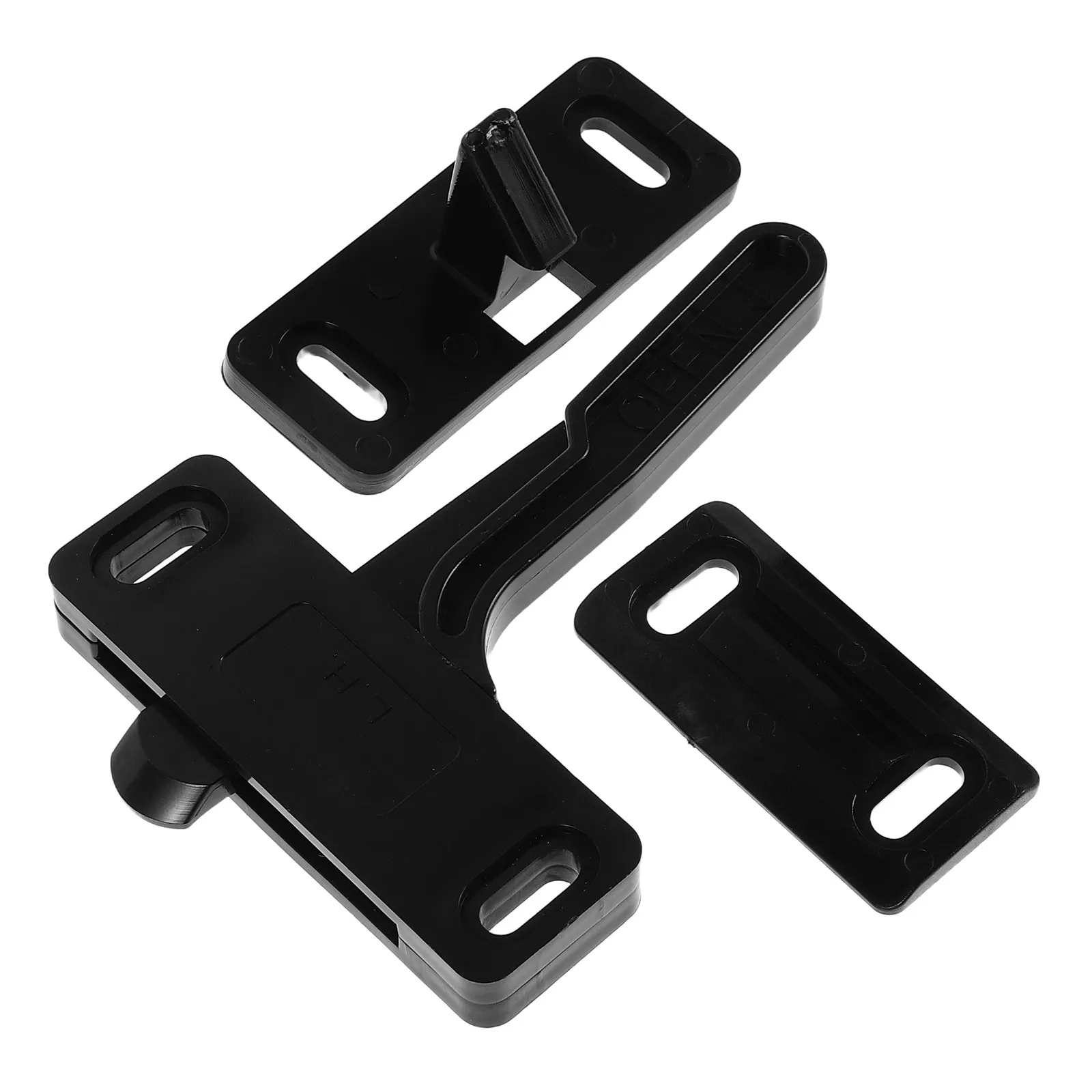 1Set Rv Screen Door Latch Sturdy Plastic Replacement Handle Kit Camper Trailer Entry Lockable Repair Upgrade Screen Door Latch