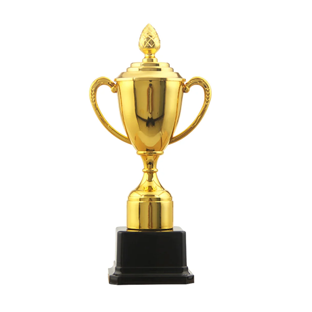 

Toy Plastic Gold Trophy Reward Creative Model Party Celebration Golden Small Prize Cup Home Desktop Decor Child