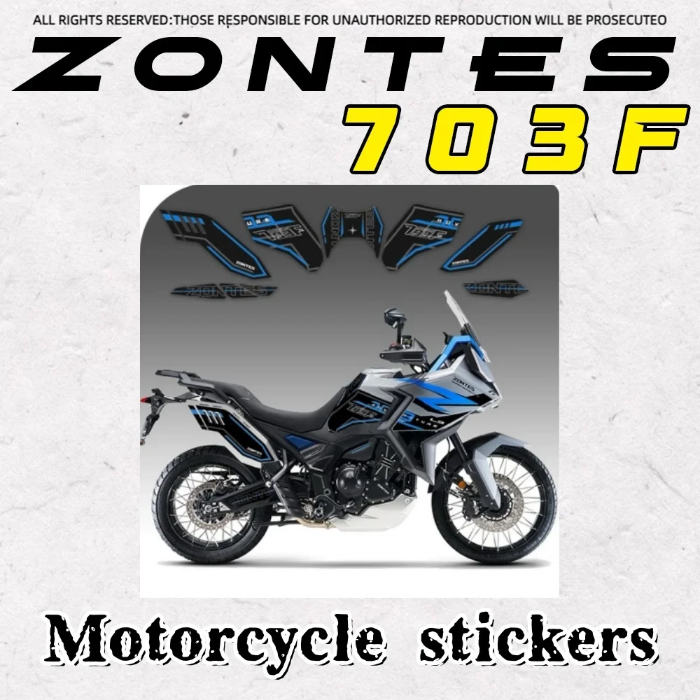 

For ZONTES 703F stickers decals fuel tank stickers anti-slip body protection stickers wear-resistant motorcycle