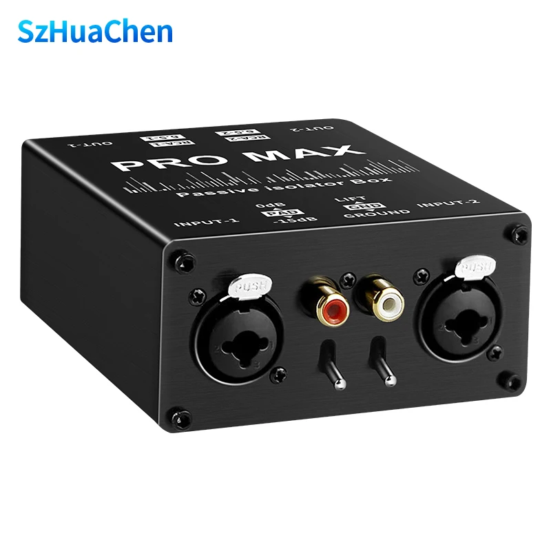 1Pcs 6.35 XLR Audio Isolator Mixer Noise Cancellation Audio Current Acoustic Filter Audio Noise Reducer XLR Audio Isolator