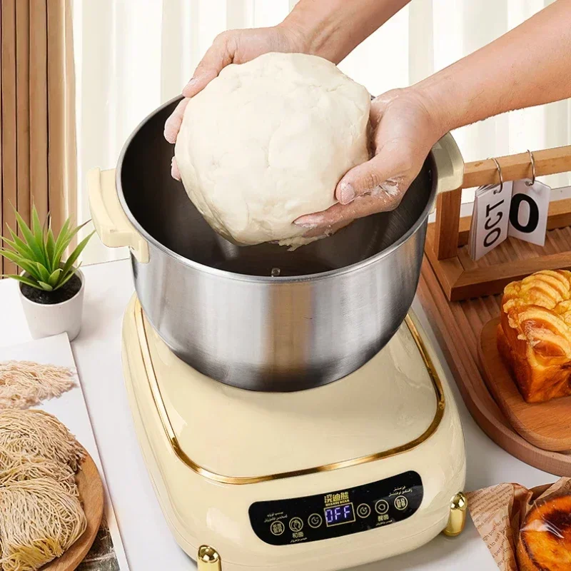 Fully Automatic Small Electric Dough Mixer with Fermentation Function - for Household Use, Large Capacity