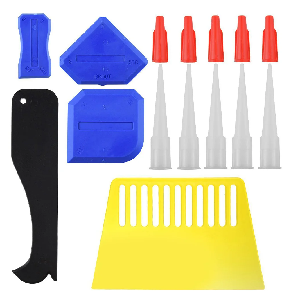 15 Stuks Breeuwen Tool Kit Plastic Grout Schraper Kit Remover Lijm Schraper Vullen Tool Thuis Naad Joint Cleaner