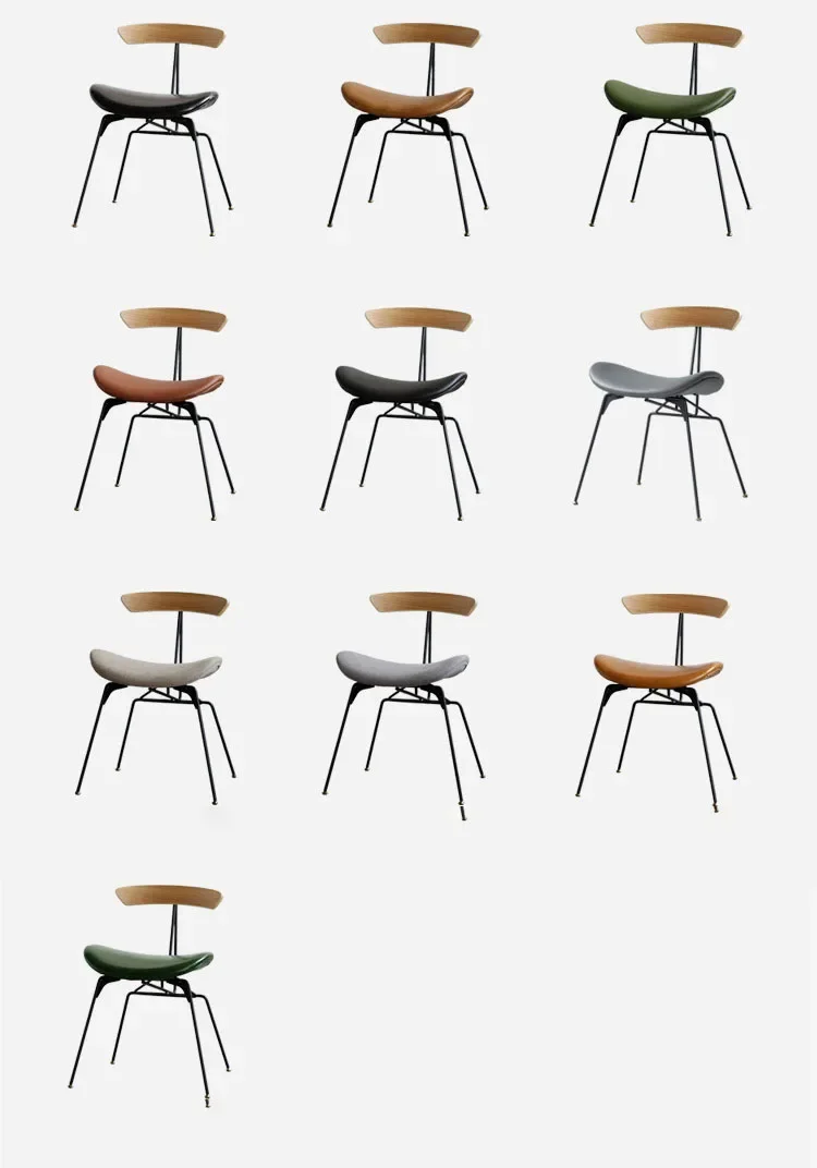 Creative Wrought Iron Dressing Chair for Bedroom Lounge Chairs Sillas De Comedor Furniture Стулья Для Nordic Retro Dining Chair