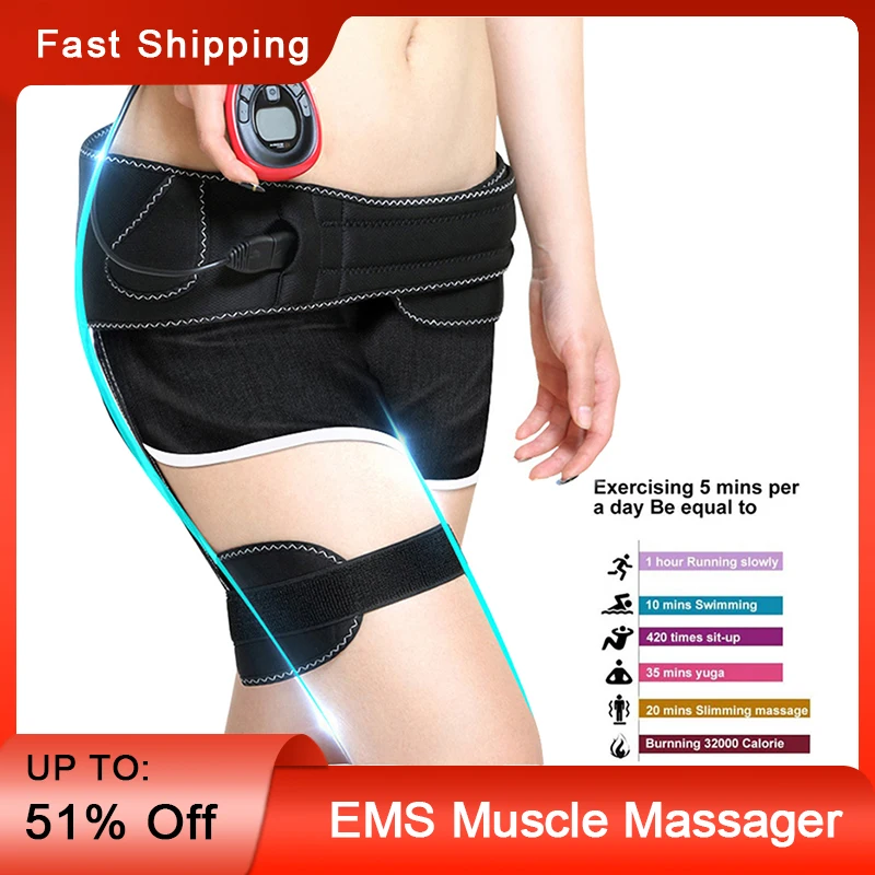 

EMS Muscle Stimulation Hip Trainer Buttocks Passive Gymnastics Butt Firming Slimming Machine Body Shaping Massage Equipment