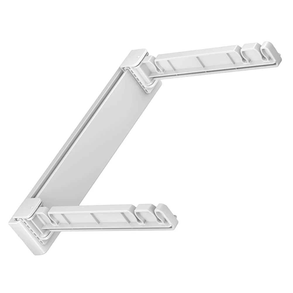 

Wall Mount Trash Bag Holder Rack Foldable Kitchen Garbage Pouch Hanger White Multi Function Sink Storage Solution Nail Free