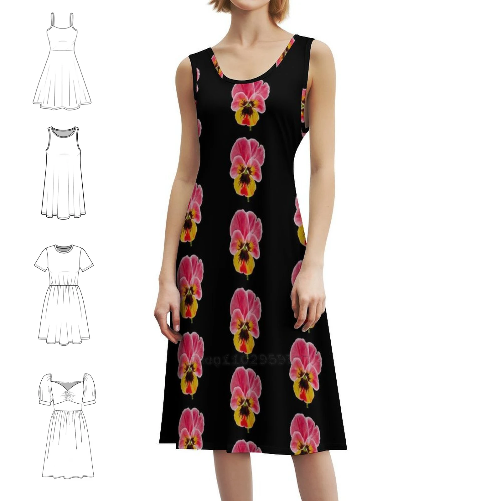 

Pansy Korean Style Dress For Women Elegant Casual Dress For Party Or Daily Wear Pansy Pansy Art With Pansy Pansy Phone Dress