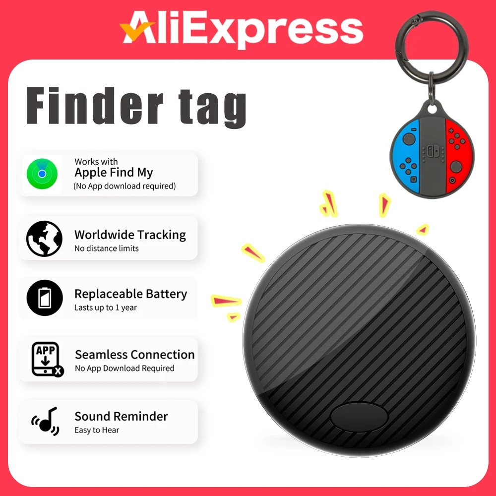 

Tag Tracker For Apple ios System Find My App Child Key Finder Pet Bike Bag Anti Lost Tracker Smart Bluetooth Airtag Gps locator
