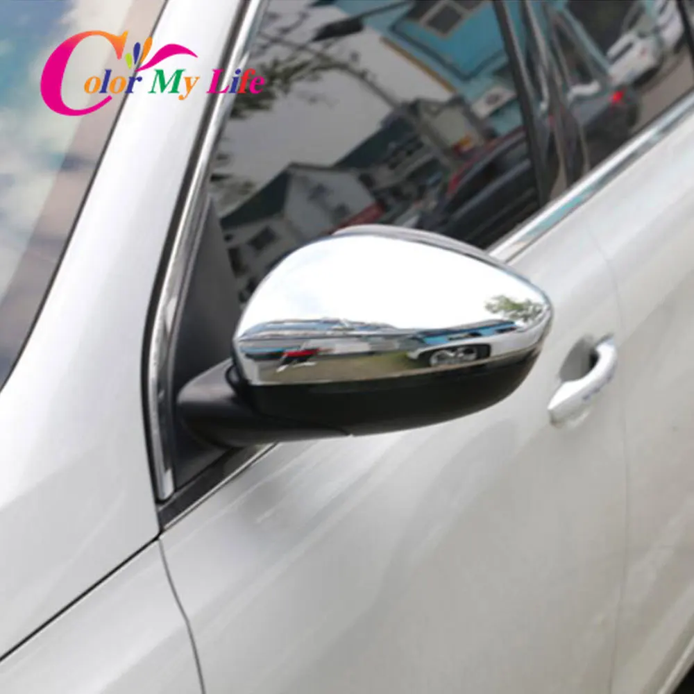 سيارة الباب الجانبي الجناح Mirror كروم غطاء لبيجو 301 308 408 508 2008 3008 308S الرؤية الخلفية أغطية مرايا كاب اكسسوارات