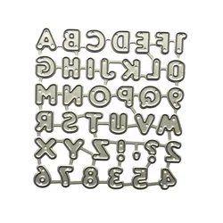 Alphabet Lettres Chiffres Scrapbook Cutting Dies Liquimanquer, Papier DIY, Carte-cadeau, Artisanat exécutif en métal, Hauteur 1cm, Offre spéciale