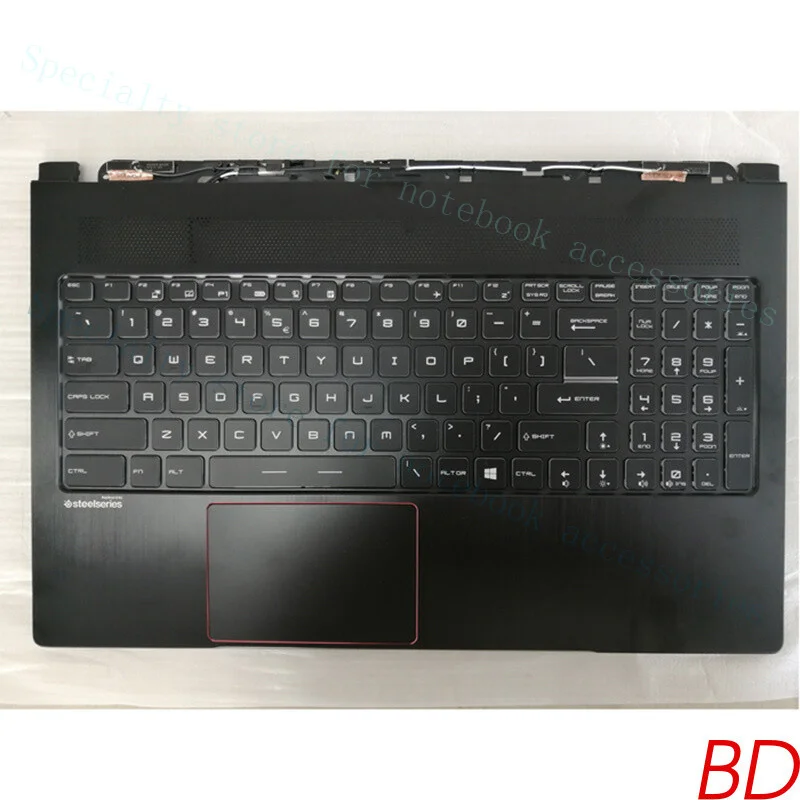 A+  For MSI GS63 GS63VR MS-16K1 C Shell Palmrest W/ Backlit Keyboard