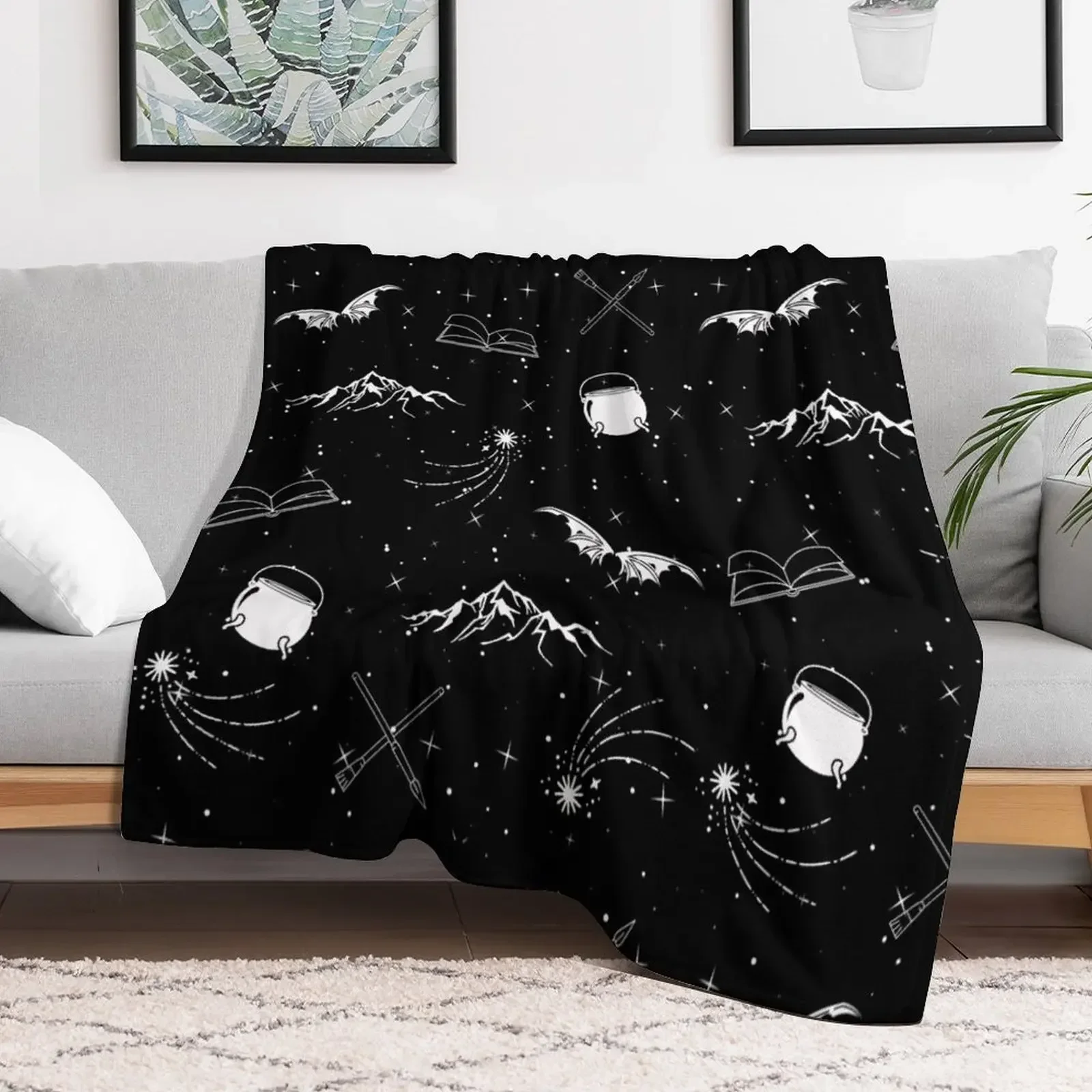 A Court of Thorns and Roses (ACOTAR) Pattern Throw Blanket Decorative Sofa Beach Single Blankets