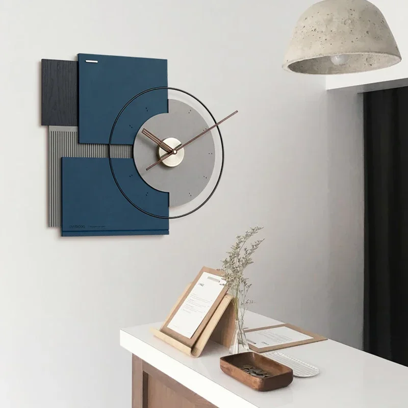 ساعة حائط كبيرة لغرفة المعيشة ساعات فنية صامتة ساعات جدارية فاخرة مؤشر الجوز ديكور الغرفة الحلي ديكور الحائط الحديث