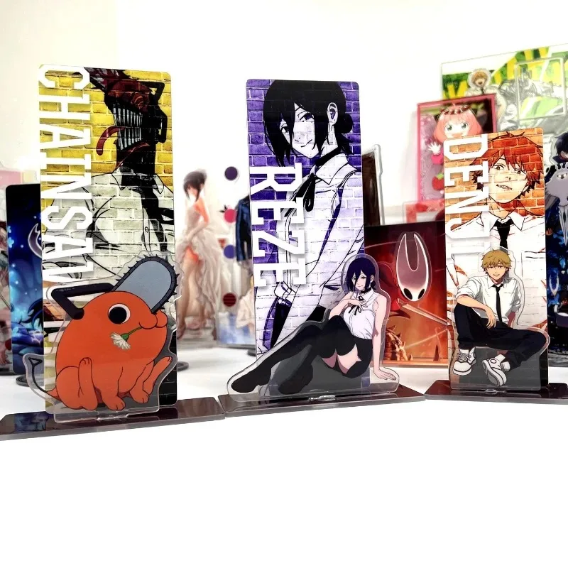 Anime Chainsaw Man Makima Beehm Denji Hayakawa Aki Power Reze Pochita Figurka Cosplay Podstawka Akrylowa Stojąca Akcesorium Rekwizyt