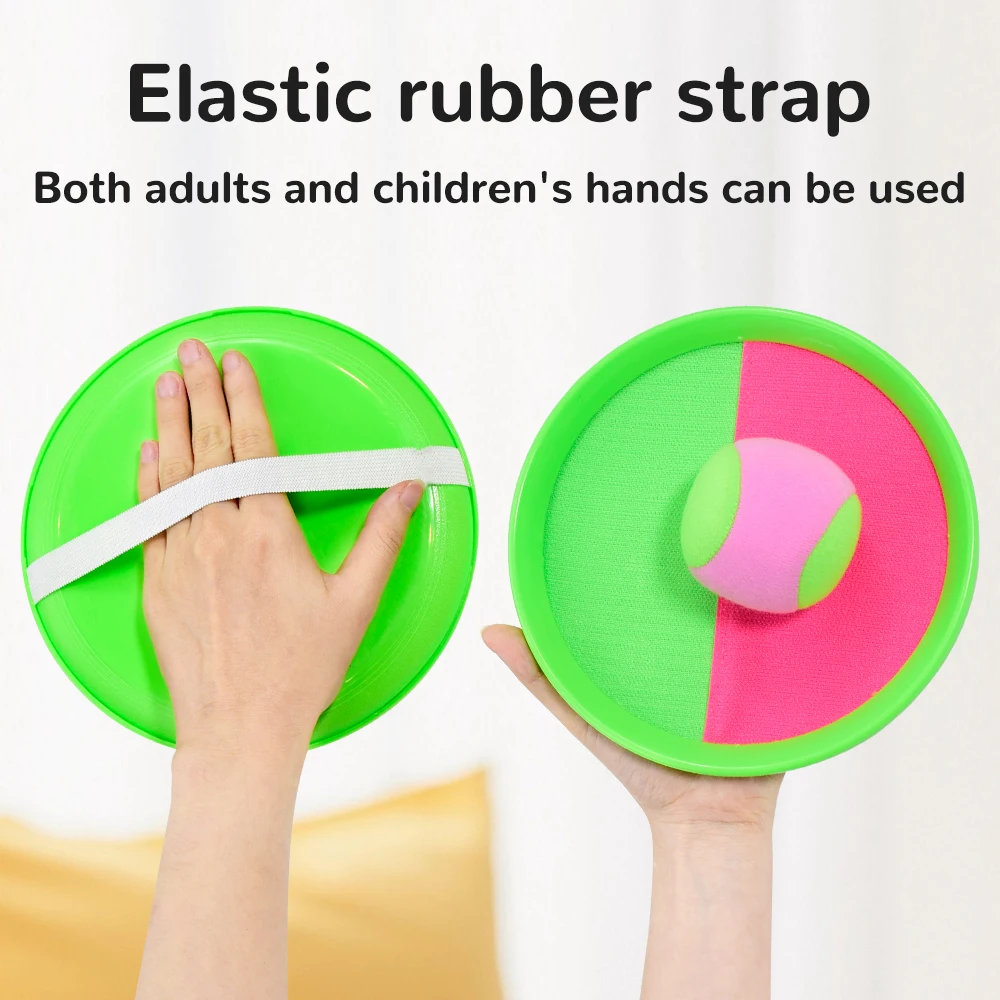 Kids Sucker Sticky Ball Toy Outdoor Sports Catch Ball Game Set Throw And Catch Parent-Child Interactive Outdoor Toys