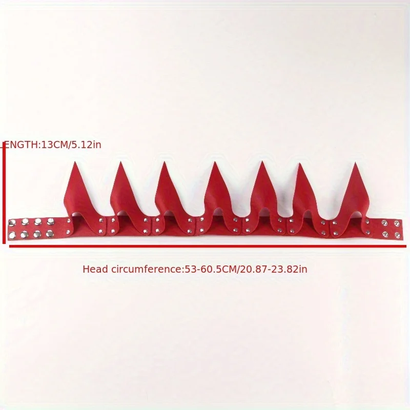 زينة عيد الميلاد والهالوين باللون الأحمر/الأسود، غطاء رأس من البولي يوريثان، مناسبة لإكسسوارات أزياء الحفلات التنكرية للرجال والنساء #6