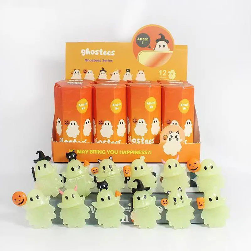 

Ghostees Mystery Phone Buddy слепая коробка Хэллоуин плюшевый декор-приз милый коллекционный сюрприз для вечеринки Декор стола подарки для детей