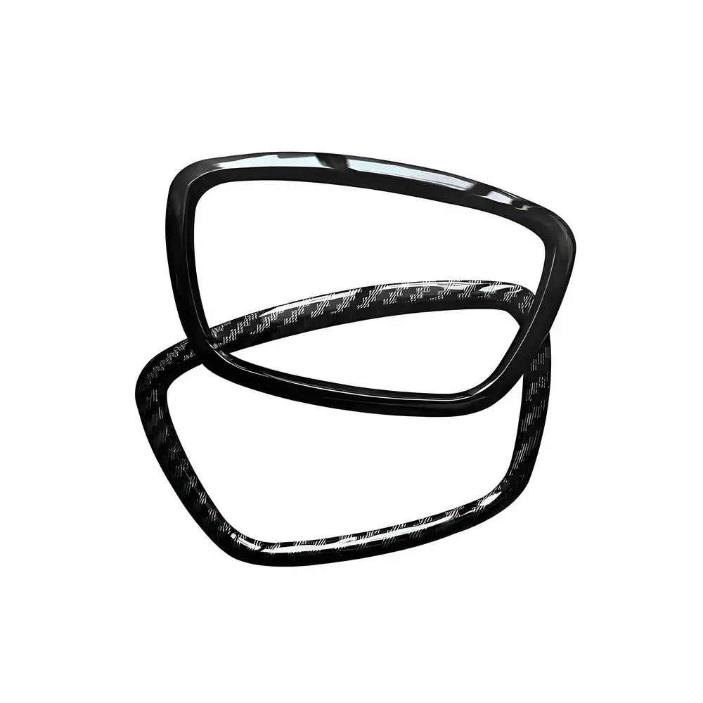 اكسسوارات السيارات لأودي A3 A4L A7 A6L A8 Q3 Q5 Q7 ABS السيارات عجلة القيادة مركز لوحة إطار الشعار دائرة ملصق غطاء الكسوة #4